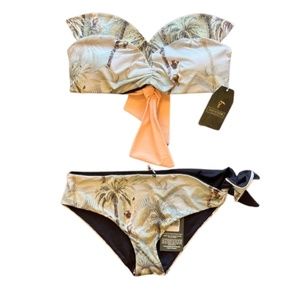 NWT - Juan D Dios Swimwear Amazon Bikini Set- SO CUTE - Retail: $350